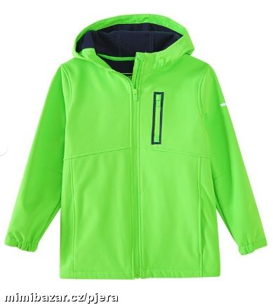 Neon zelená softshellová bunda
