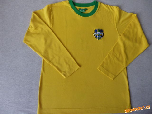 Žluté "fotbalové" tričko Brazil