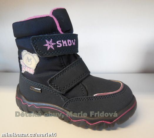 Zimní obuv Santé s membránou IC/833989 blu-rosa