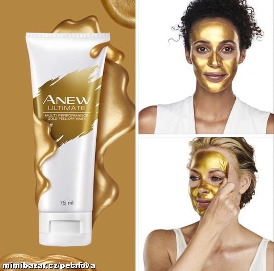 Anew zlatá slupovací maska Avon