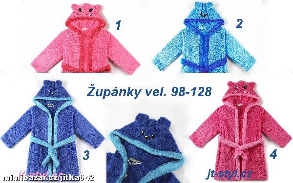 Dětský ŽUPAN * župánek Muchláček vel. 98-128 SLEVA
