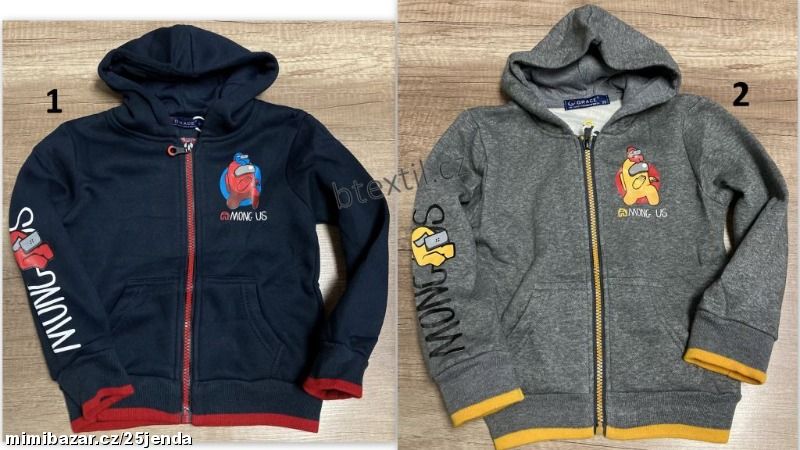 Chlapecká mikina teplejší Among Us 98-128
