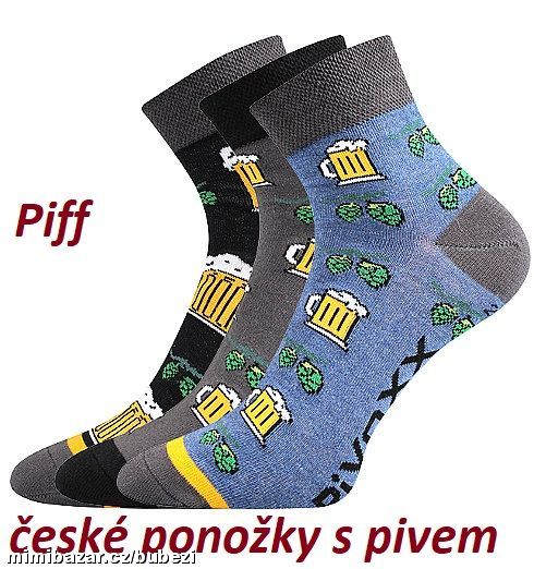 Pánské ponožky nízké PIVO cena za 3 páry PIFF