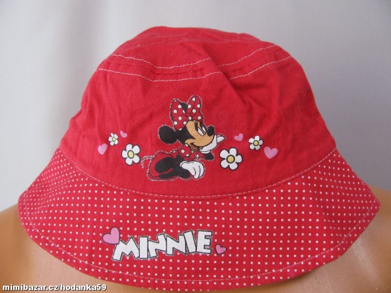 Plátěný letní klobouček MINNIE 2-4 roky