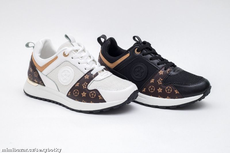 Bílé, hnědé tenisky sneakersy 36, 37, 38, 39, 40, 41