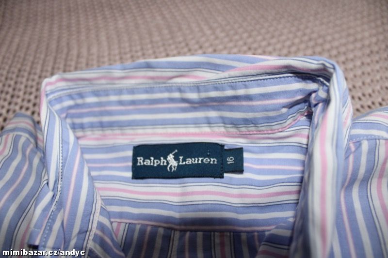 Obrázek k inzerátu: Ralph Lauren luxusní košile vel 16 let