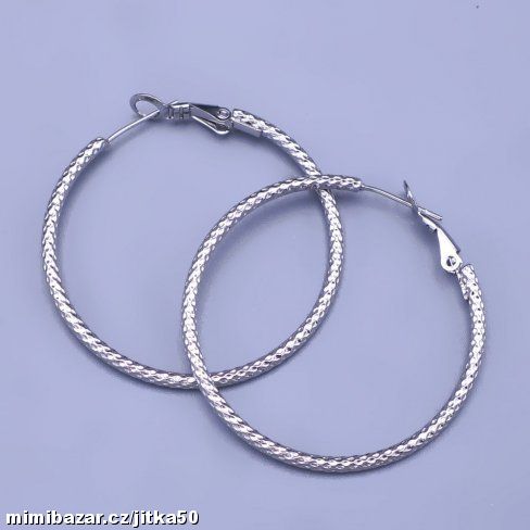 Kruhové náušnice z chirurgické oceli SKLADEM