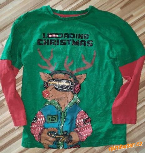 vánoční tričko vel. 128