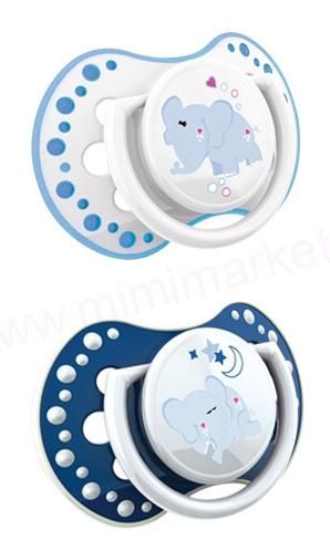 2 dudlíky, 0-3m, NIGHT & DAY - MODRÉ