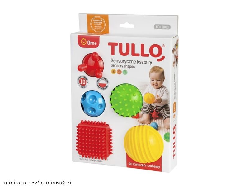 Tullo Senzorické barevné tvary 5 ks