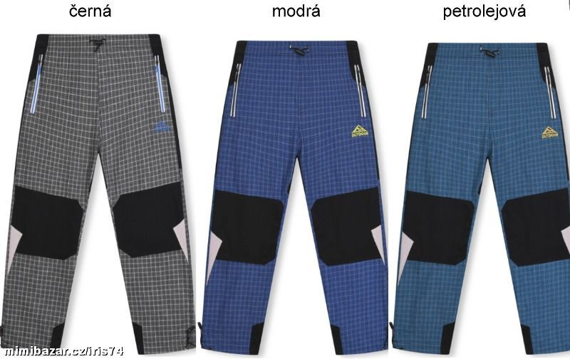 Letní outdoorové kalhoty ze 100% bavlny
