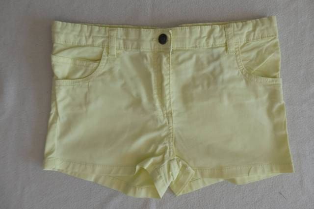 Dívčí kraťasy šortky žluté