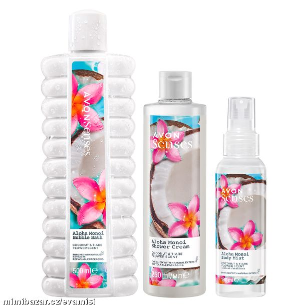 3DÍLNÁ SADA S VŮNÍ KOKOSU A KVĚTU TIARÉ