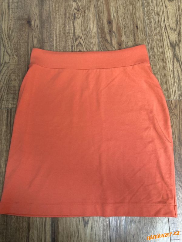 Oranžová pružná sukně H&M (vel. 40)