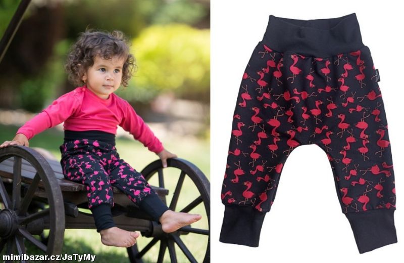 Tepláky Baggy, Plameňáci, SKLADEM