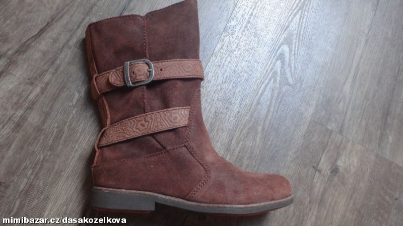 Kožené kozačky EMU v.37, 5 - 1x obuté