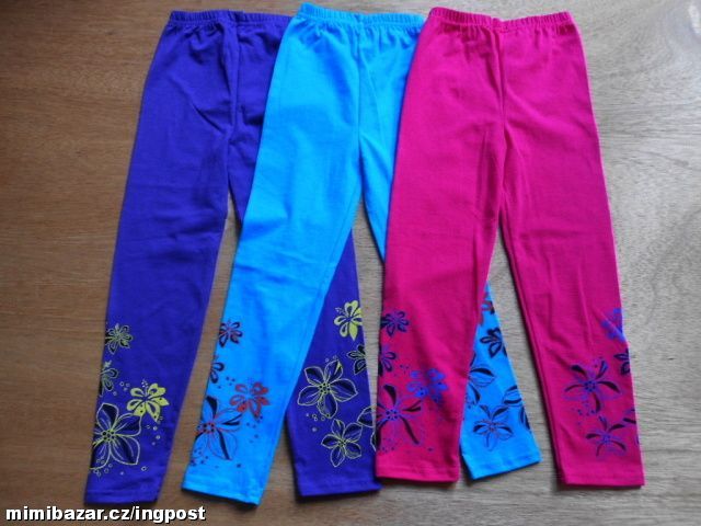 KVALITNÍ KRÁSNÉ LEGÍNY S KYTIČKAMI vel.92/98