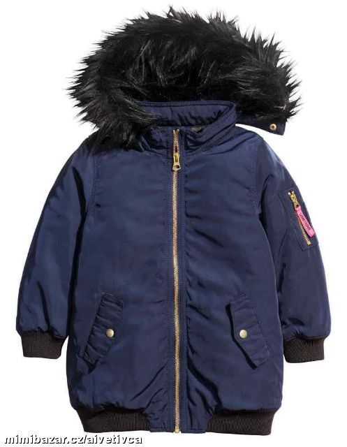 DÍVČÍ ZIMNÍ BUNDA / BOMBER...VEL.128