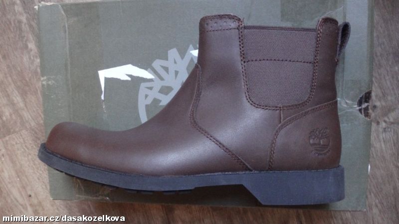 Nové kožené chelsea boty Timberland v.40