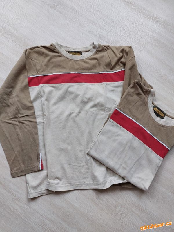 Triko s dlouhým rukávem 2x