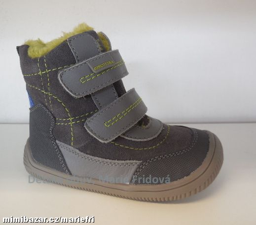 Zimní kožená barefoot obuv Protetika RAMOS grey