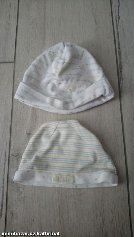Novorozenecké čepičky 2ks
