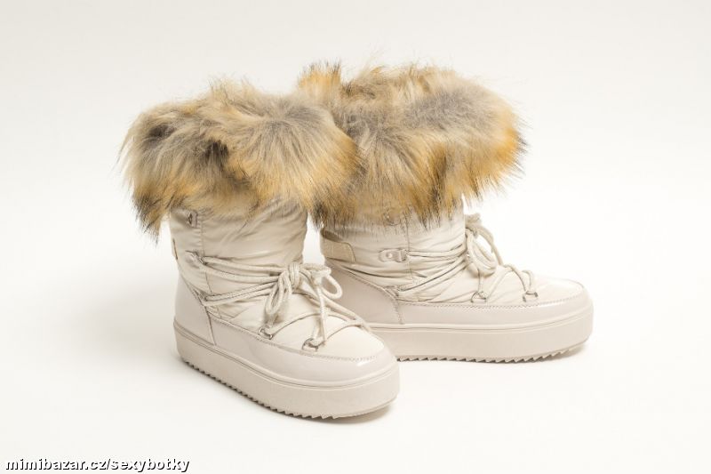 Luxusní béžové sněhule v. 36, 37, 38, 39, 40, 41-4BARVY