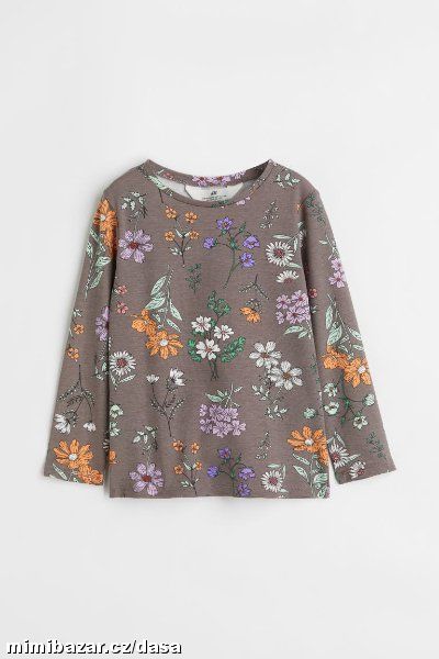 TRIČKO KVĚTOVANÉ TRIKO H&M v 4-6 let skladem