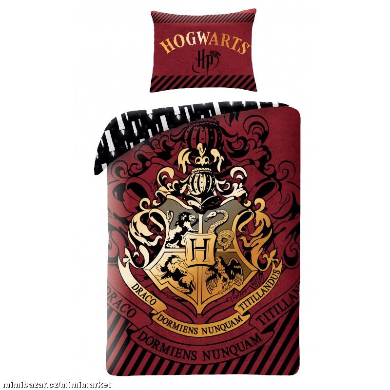 Povlečení HARRY POTTER HOGWARTS VÍNOVÉ