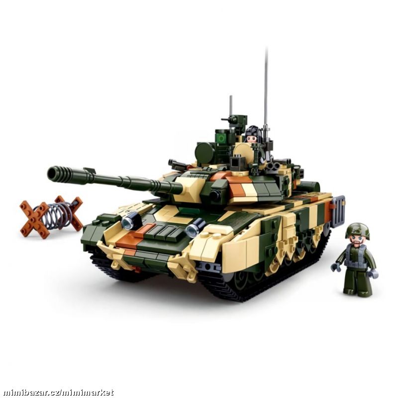Stavebnice Sluban B0756 VELKÝ BITEVNÍ TANK T-90