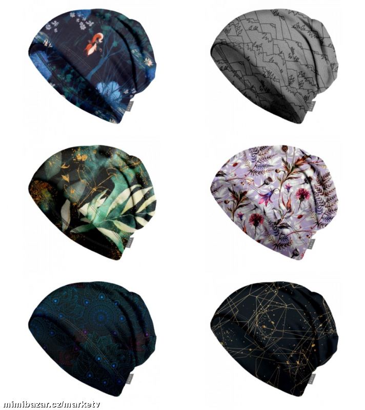 Unuo fleesová čepice (49-52cm) - různé vzory