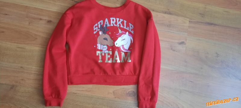 Vánoční mikina 10-12let - 146/152