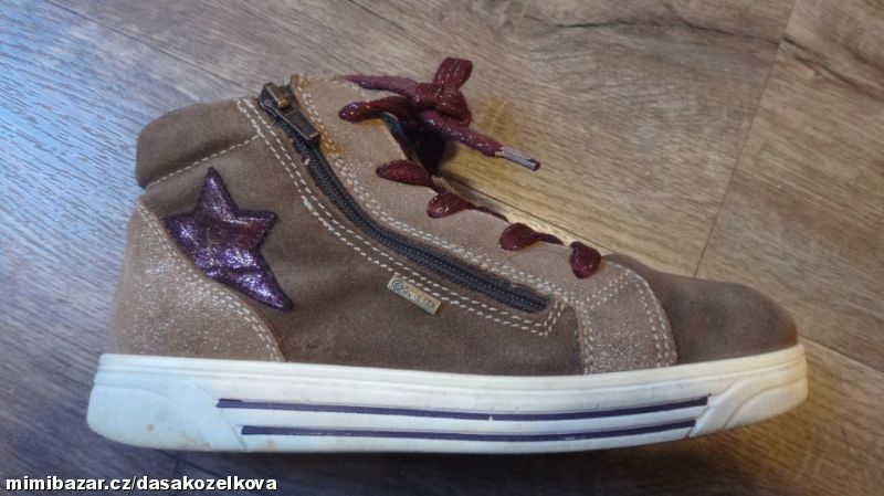 Goretexové dívčí kožené tenisky Primigi v.33