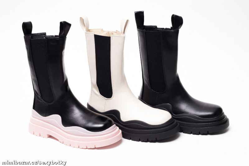 Módní zimní kozačky vel.36, 37, 38, 39, 40, 41 - 3BARVY