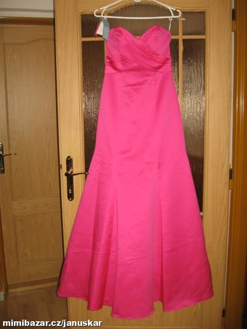 Luxusní růžové společenské šaty ALFRED ANGELO