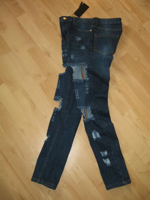 Dámské stretchové trhané skinny džíny/rifle BLUSHH