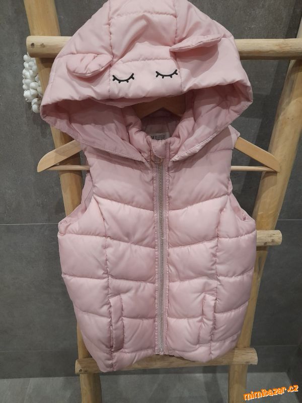 Pudrově růžová vesta