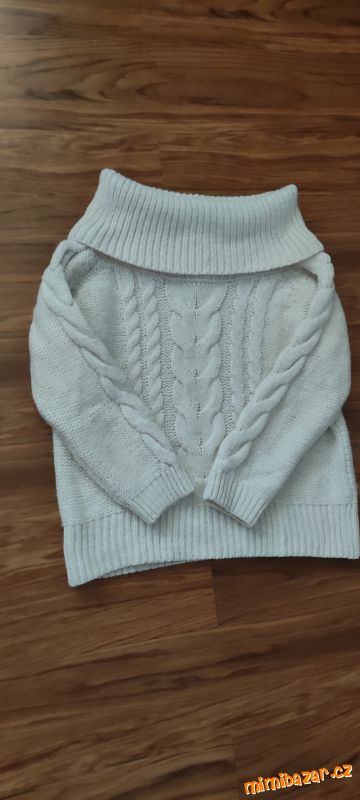 krémový bardot svetr vel. M