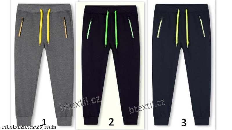 Chlapecké teplejší tepláky 134-164