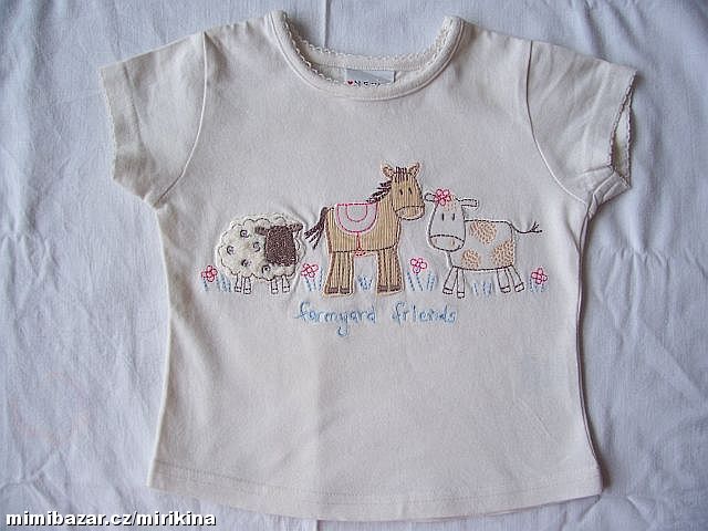 Tričko se zvířátky