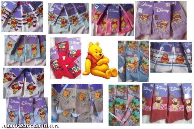 Ponožky s Medvídkem Pú vel.31-34