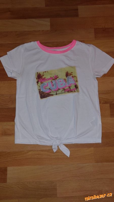 Triko, crop top Cuba, vel, 146/152, H&M