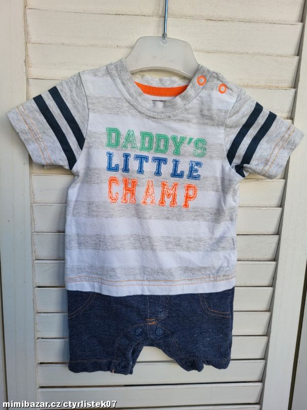 KOMBINOVANÝ LETNÍ OVERAL 0-3 MĚS 61414