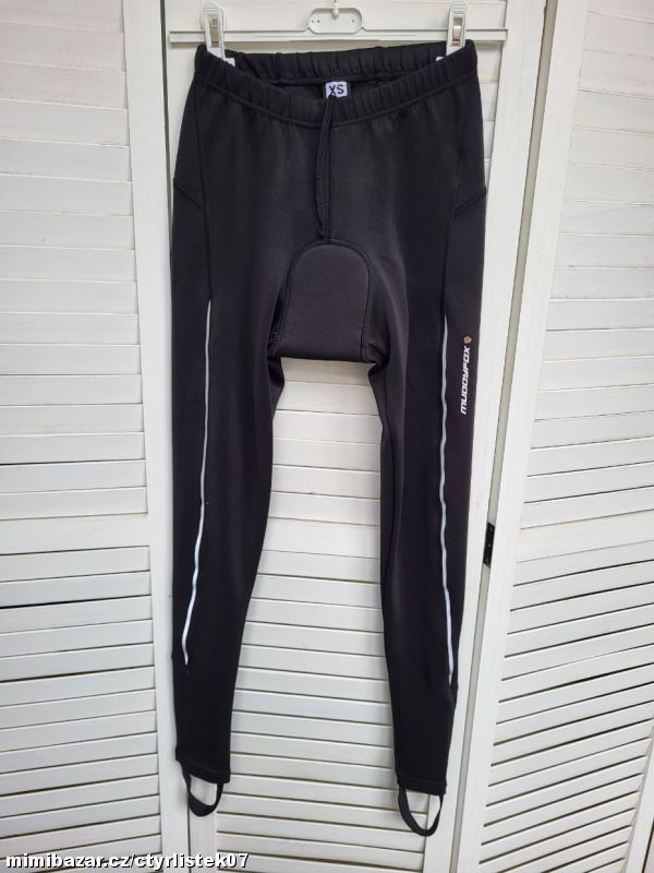 ČERNÉ CYKLO LEGÍNY ELASŤÁKY VEL. XS 61419