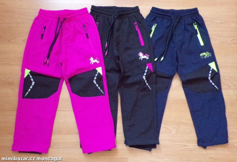 KALHOTY dětské softshellové, outdoorové