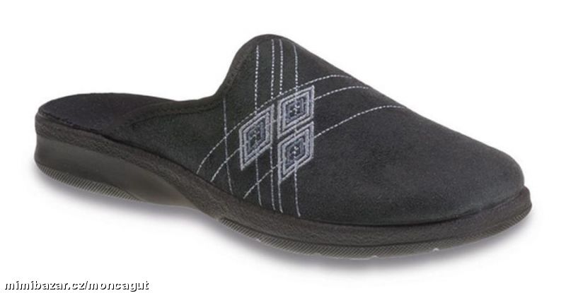 Pantofle domácí pánské - plná špička 548M007
