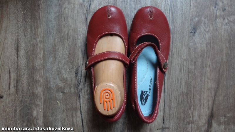 Nové celokožené balerínky Hush Puppies v.38