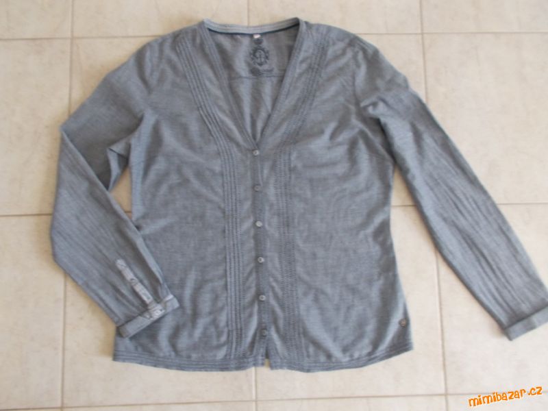 Šedomodrá tunika, košile, halena