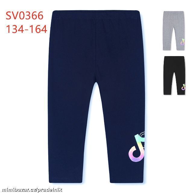 Dívčí 3/4 leginy TikTok svítící ve tmě vel.134-164