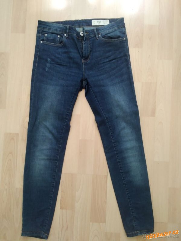 DÁMSKÉ KALHOTY RIFLOVÉ DŽÍNOVÉ VEL.M/38